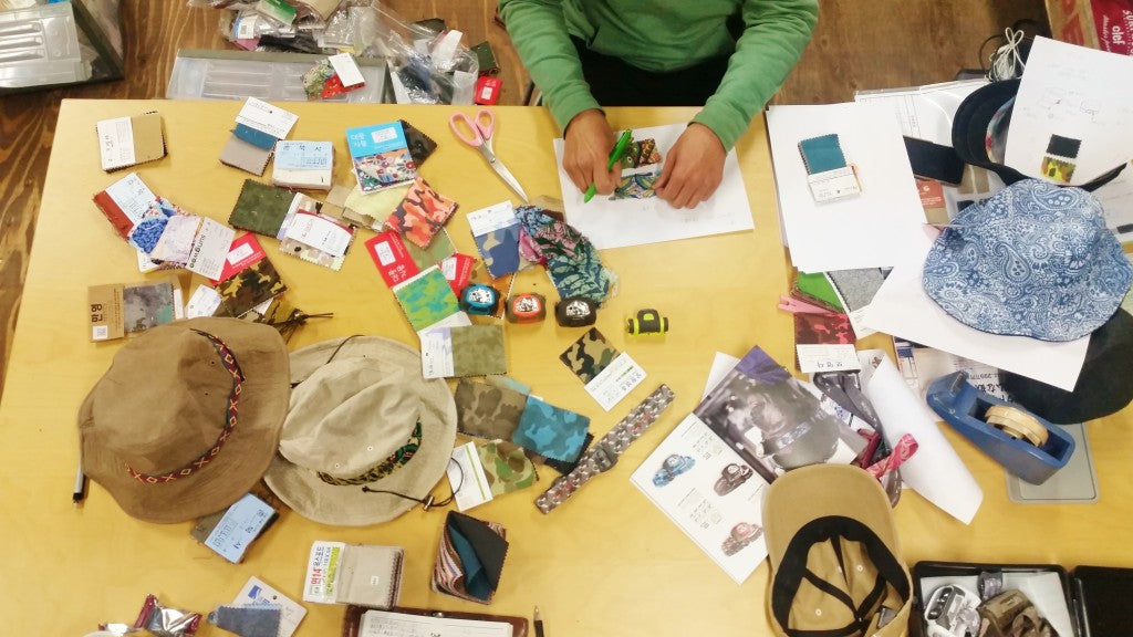 DIY的なオリジナルハット『clef×milestone』