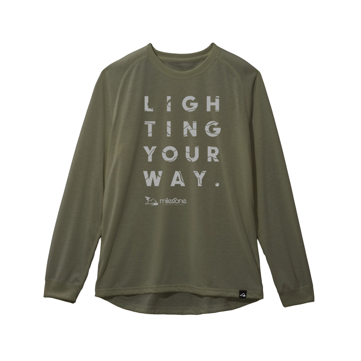 milestone Original Long Sleeve T-Shirt Canvas "LIGHTING YOUR WAY" -Signature Model-
