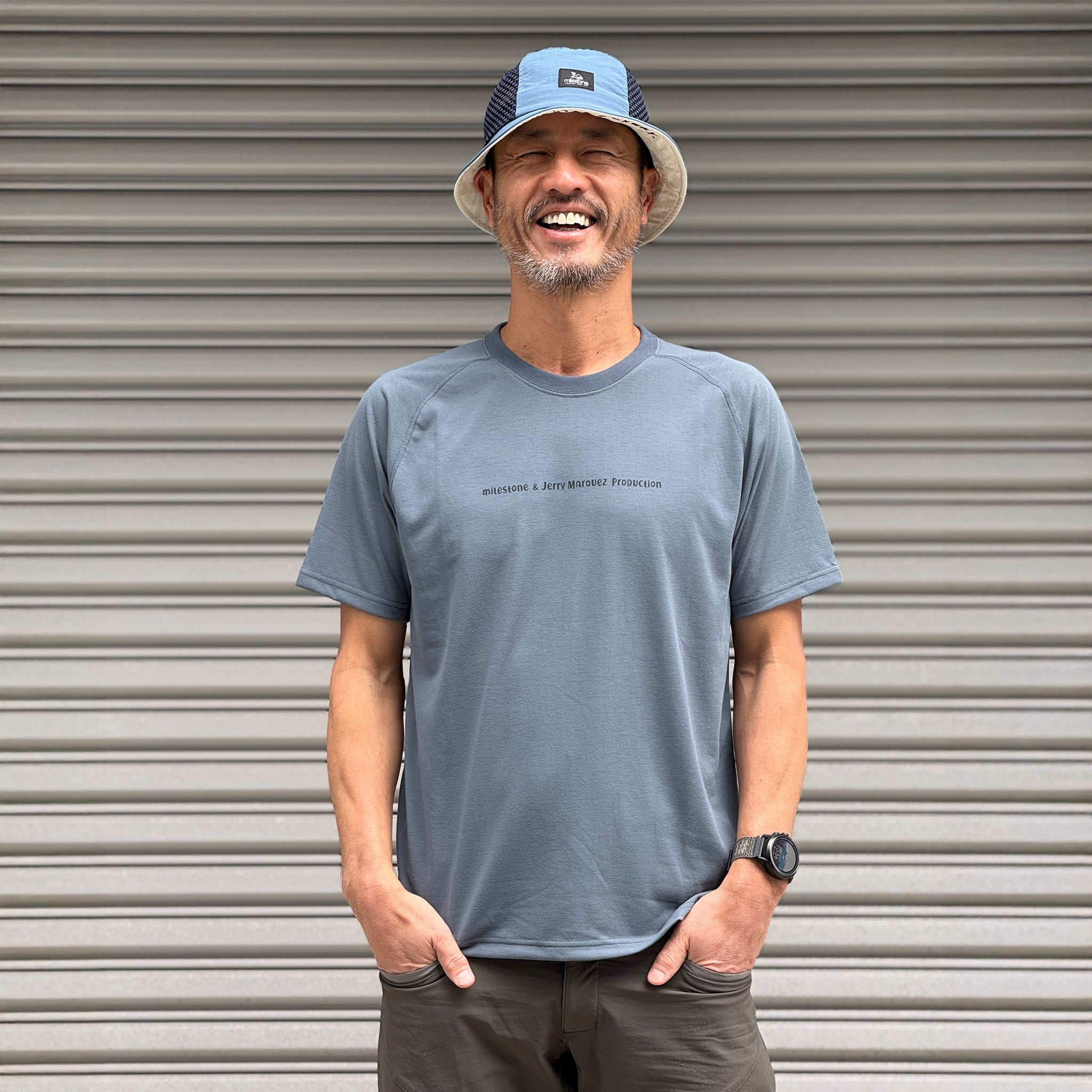 3/25 (水) 8:00発売【milestone & Jerry Marquez production】milestone Original T-Shirt Canvas "Let's Keep Pushing Our Limits!"