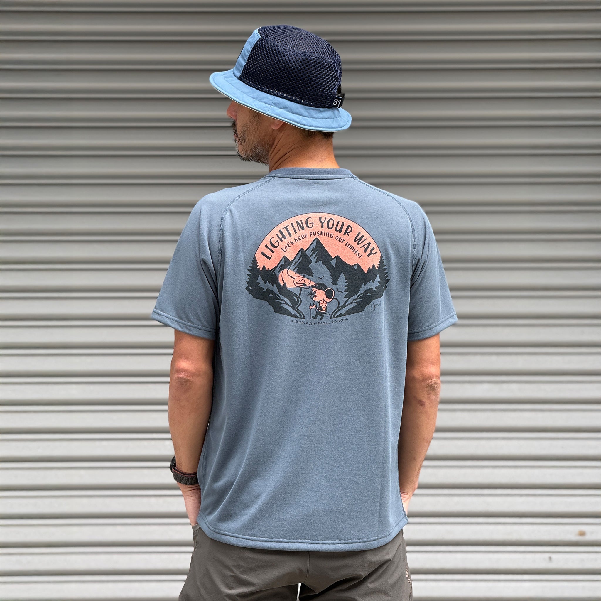 3/25 (水) 8:00発売【milestone & Jerry Marquez production】milestone Original T-Shirt Canvas "Let's Keep Pushing Our Limits!"