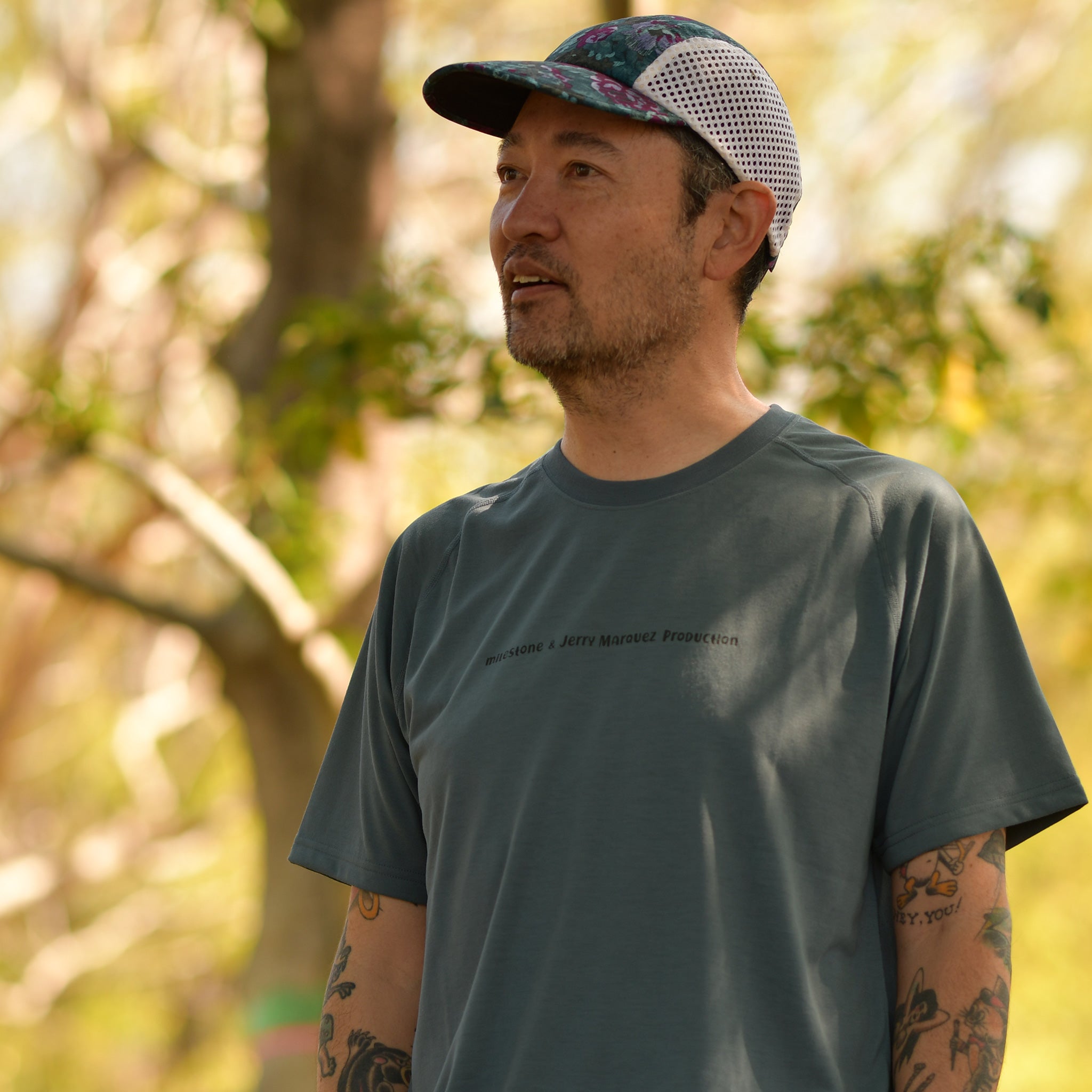 【milestone & Jerry Marquez production】milestone Original T-Shirt Canvas "Let's Keep Pushing Our Limits!"