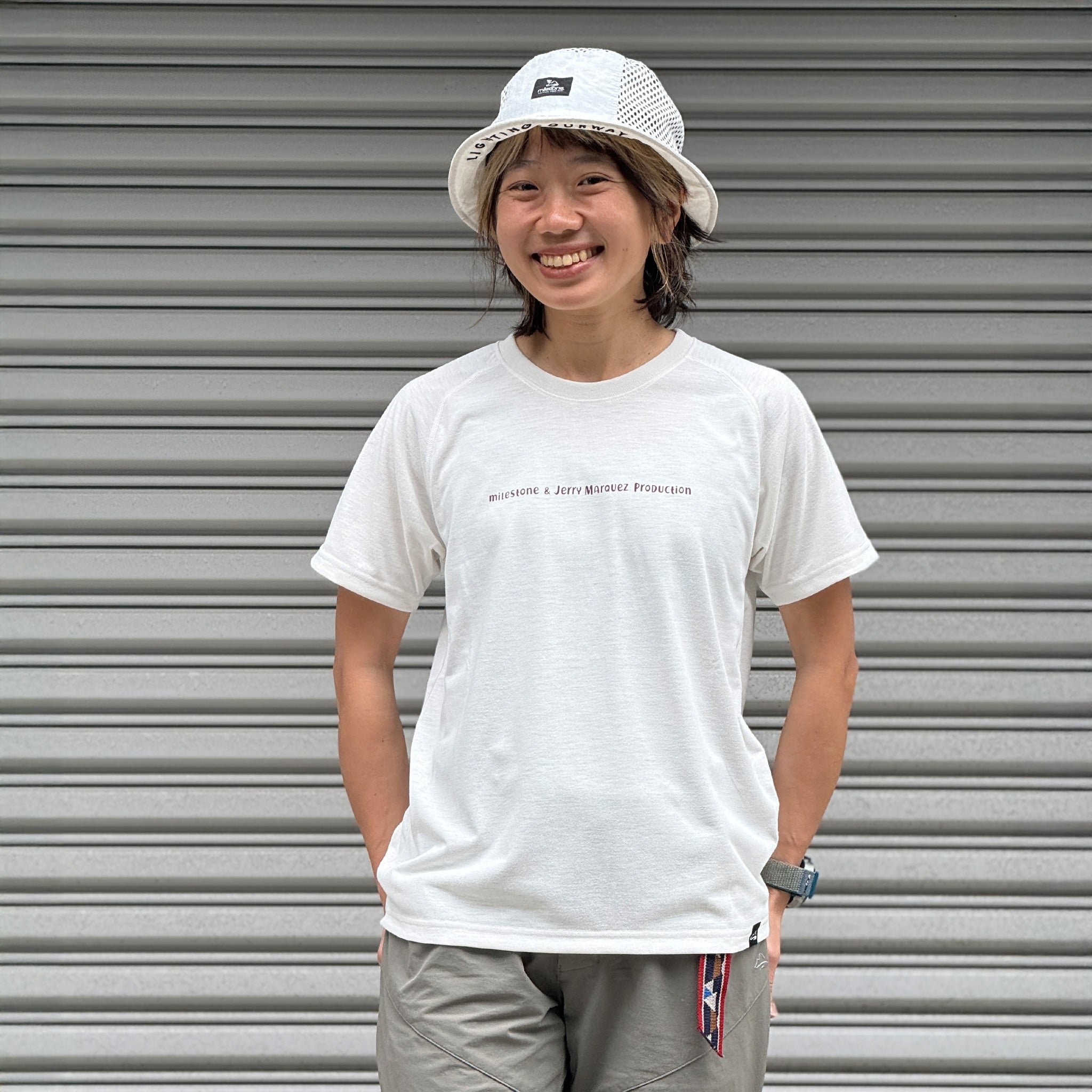 3/25 (水) 8:00発売【milestone & Jerry Marquez production】milestone Original T-Shirt Canvas "Let's Keep Pushing Our Limits!"