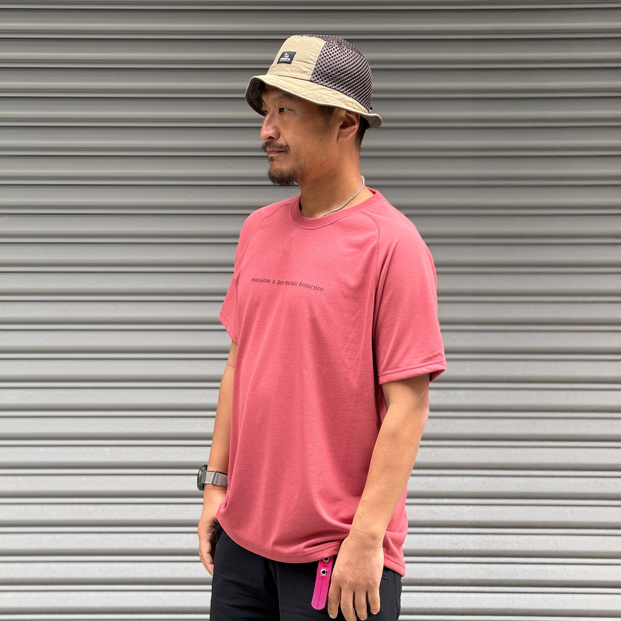 3/25 (水) 8:00発売【milestone & Jerry Marquez production】milestone Original T-Shirt Canvas "Let's Keep Pushing Our Limits!"