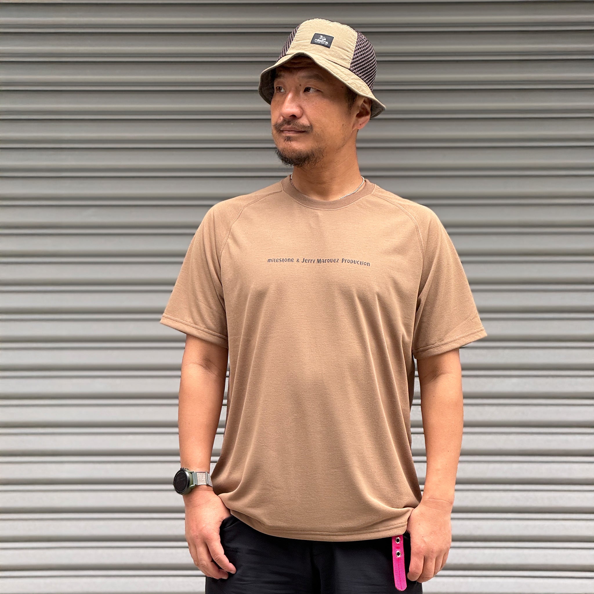 3/25 (水) 8:00発売【milestone & Jerry Marquez production】milestone Original T-Shirt Canvas "Let's Keep Pushing Our Limits!"