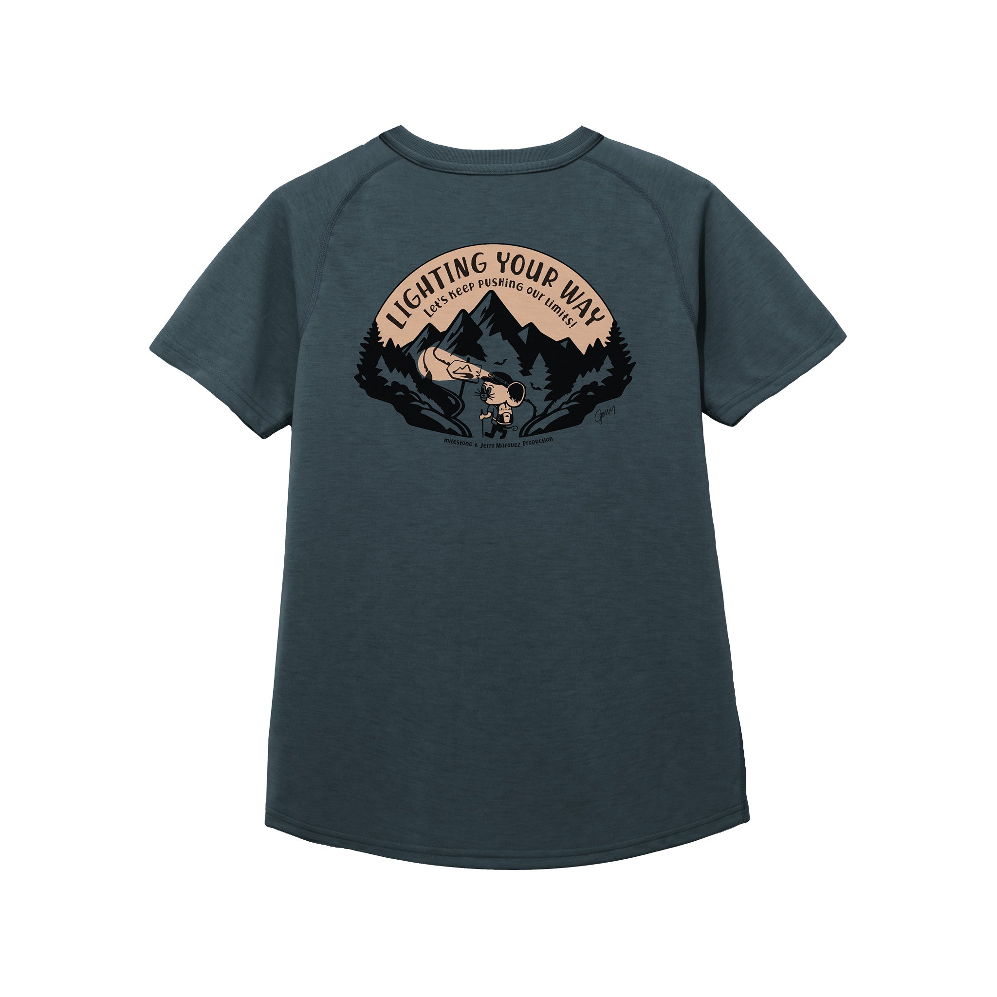 3/25 (水) 8:00発売【milestone & Jerry Marquez production】milestone Original T-Shirt Canvas "Let's Keep Pushing Our Limits!"