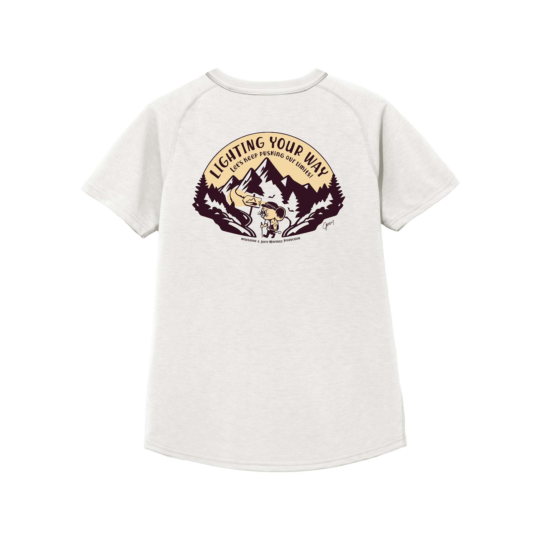 3/25 (水) 8:00発売【milestone & Jerry Marquez production】milestone Original T-Shirt Canvas "Let's Keep Pushing Our Limits!"