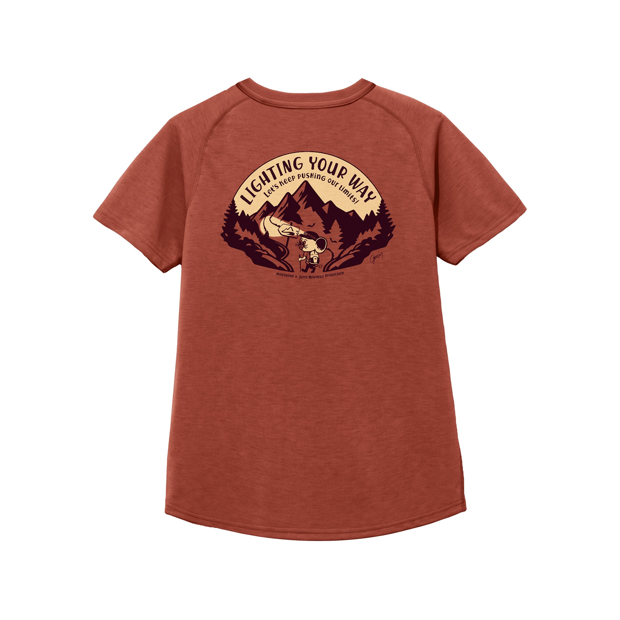 3/25 (水) 8:00発売【milestone & Jerry Marquez production】milestone Original T-Shirt Canvas "Let's Keep Pushing Our Limits!"