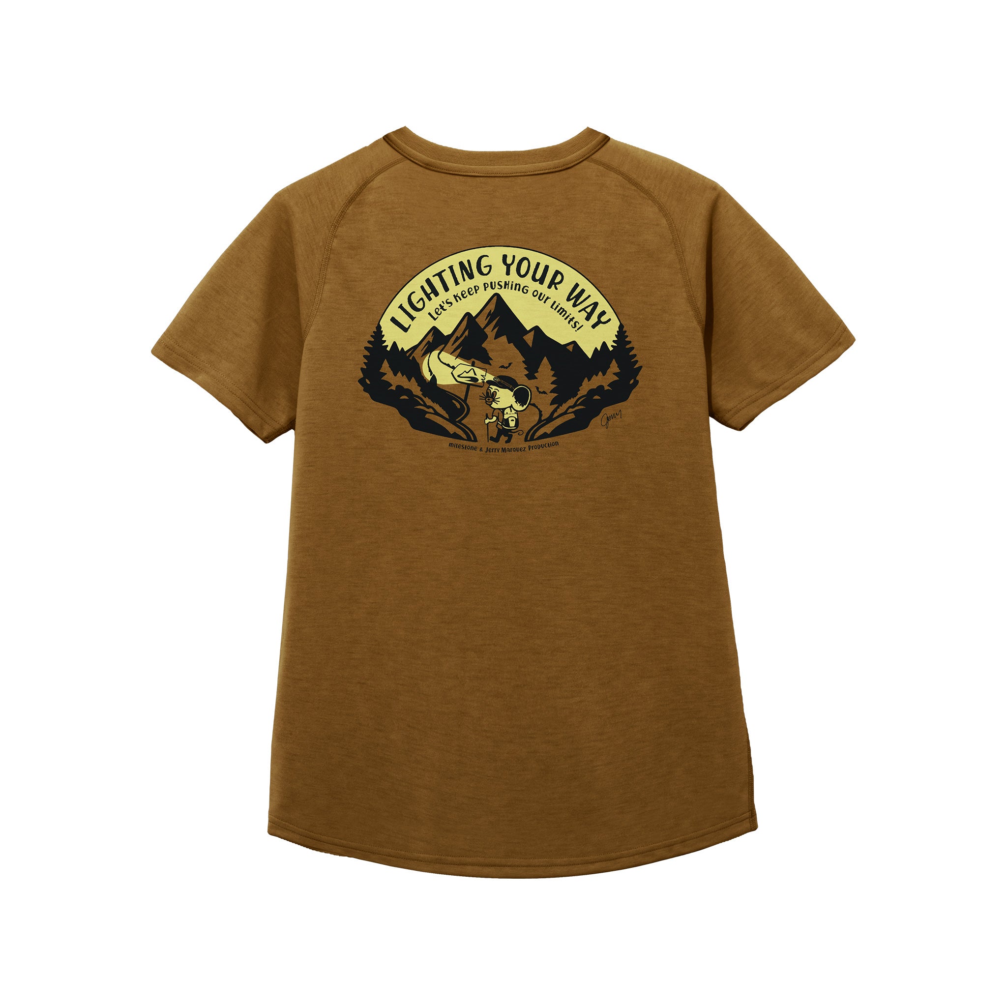 3/25 (水) 8:00発売【milestone & Jerry Marquez production】milestone Original T-Shirt Canvas "Let's Keep Pushing Our Limits!"