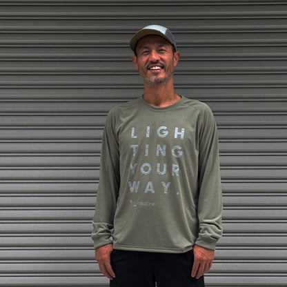 milestone Original Long Sleeve T-Shirt Canvas "LIGHTING YOUR WAY" -Signature Model-